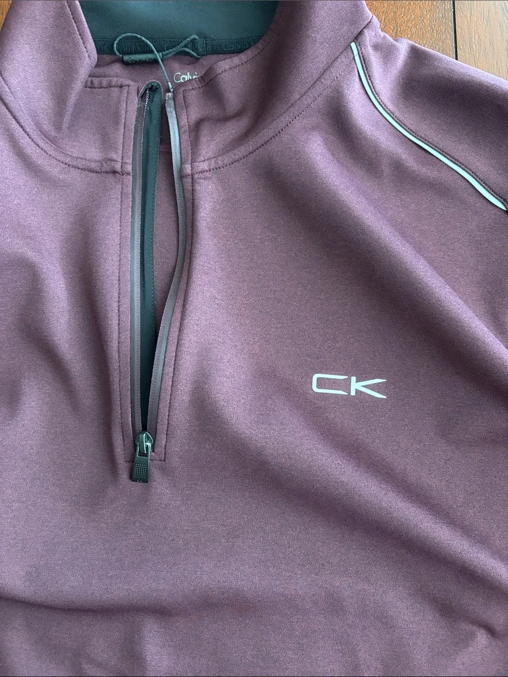 Calvin Klein Men's Plum 1/4 Zip Pullover Size XXL
